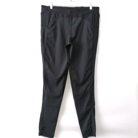 FitsT4 Sports Womens Black Pull On Stretch Ankle Athletic Leggings Size XL - Picture 4 of 6